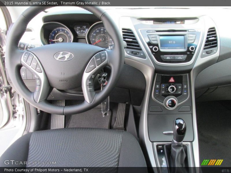 Titanium Gray Metallic / Black 2015 Hyundai Elantra SE Sedan