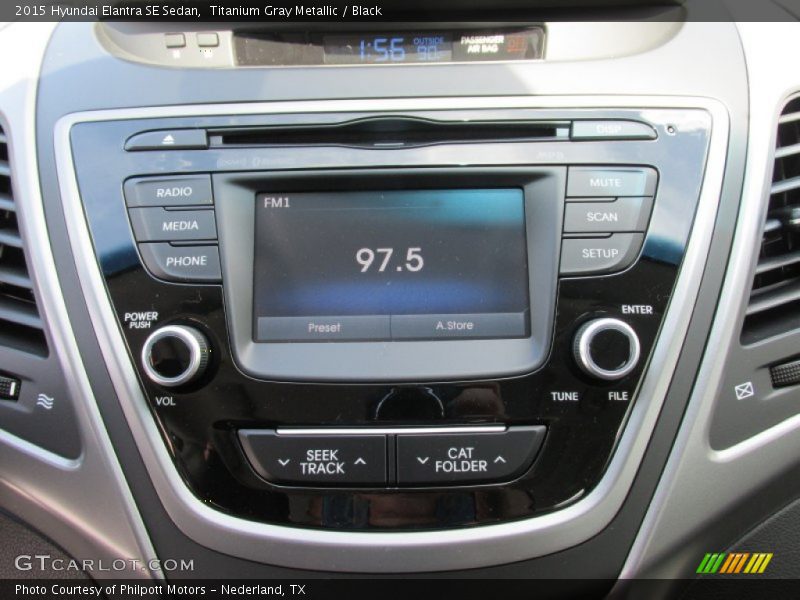 Titanium Gray Metallic / Black 2015 Hyundai Elantra SE Sedan