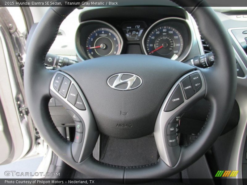 Titanium Gray Metallic / Black 2015 Hyundai Elantra SE Sedan