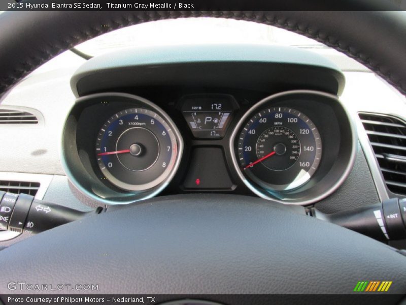 Titanium Gray Metallic / Black 2015 Hyundai Elantra SE Sedan
