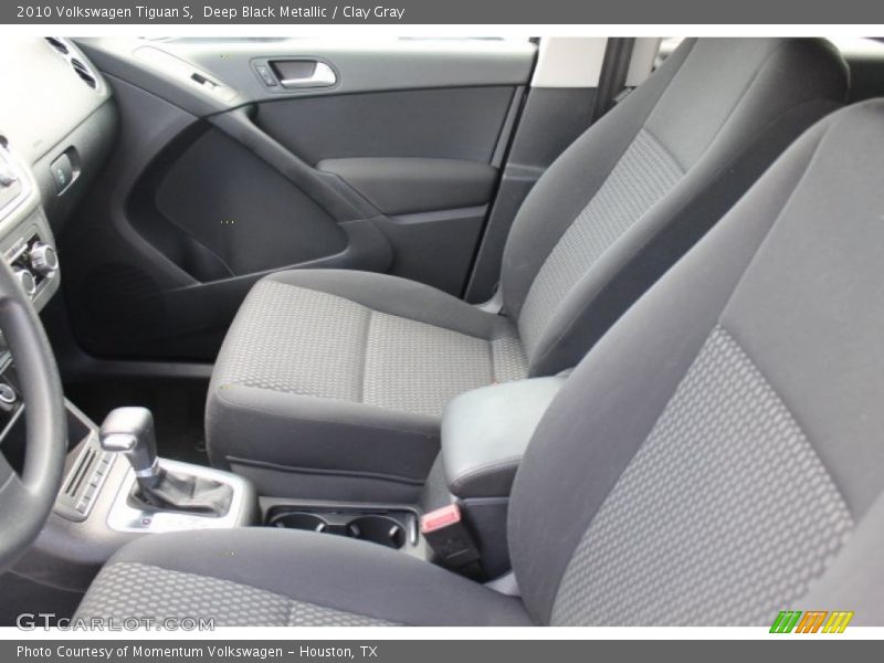 Deep Black Metallic / Clay Gray 2010 Volkswagen Tiguan S