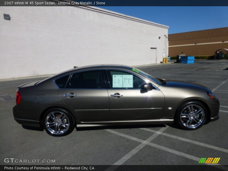 Umbria Gray Metallic / Stone 2007 Infiniti M 45 Sport Sedan