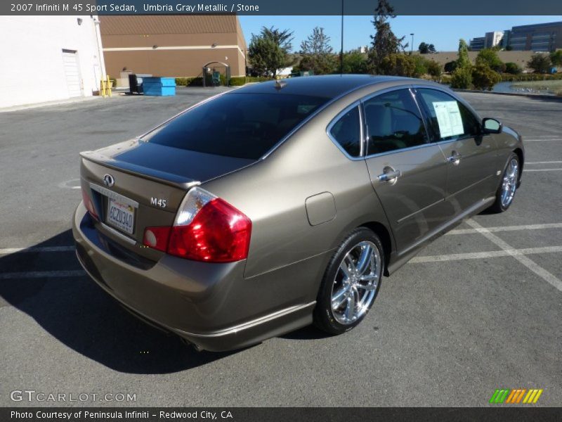 Umbria Gray Metallic / Stone 2007 Infiniti M 45 Sport Sedan