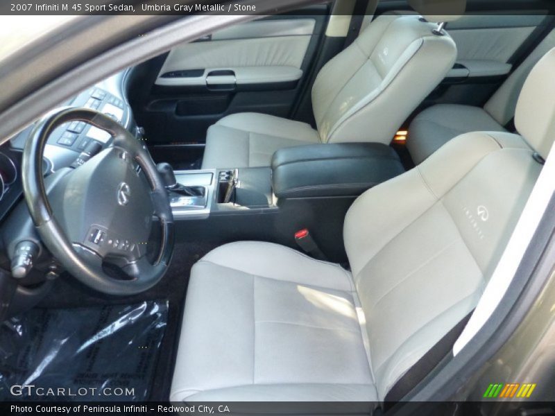 Umbria Gray Metallic / Stone 2007 Infiniti M 45 Sport Sedan
