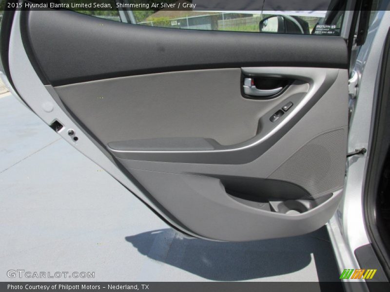 Shimmering Air Silver / Gray 2015 Hyundai Elantra Limited Sedan