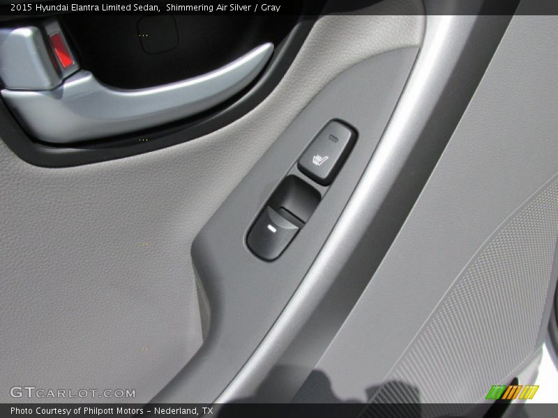 Shimmering Air Silver / Gray 2015 Hyundai Elantra Limited Sedan