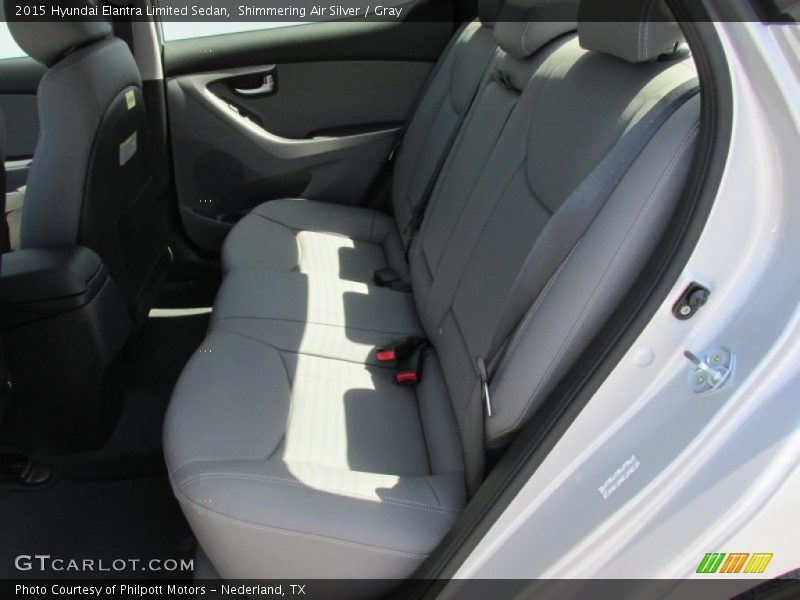 Shimmering Air Silver / Gray 2015 Hyundai Elantra Limited Sedan