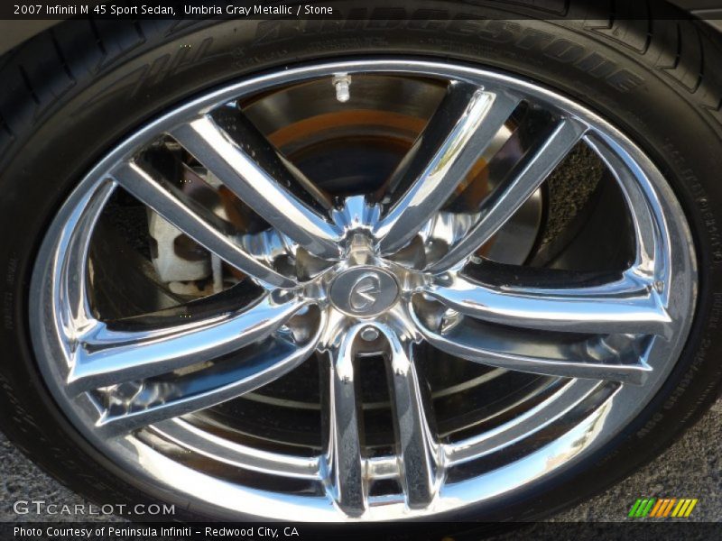 Umbria Gray Metallic / Stone 2007 Infiniti M 45 Sport Sedan