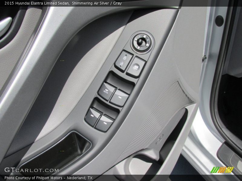 Shimmering Air Silver / Gray 2015 Hyundai Elantra Limited Sedan