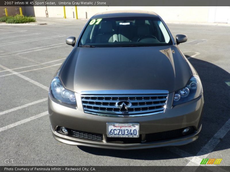 Umbria Gray Metallic / Stone 2007 Infiniti M 45 Sport Sedan