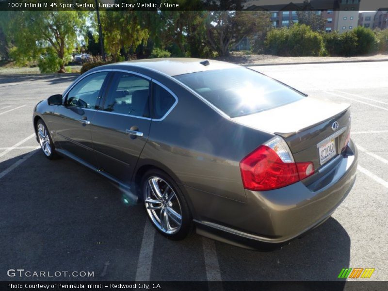 Umbria Gray Metallic / Stone 2007 Infiniti M 45 Sport Sedan