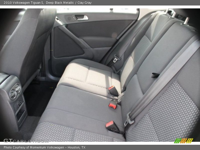Deep Black Metallic / Clay Gray 2010 Volkswagen Tiguan S