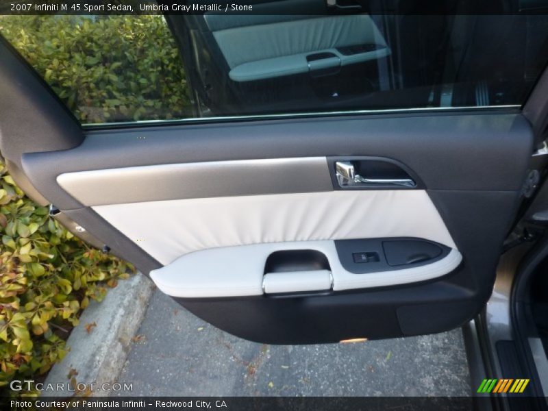 Umbria Gray Metallic / Stone 2007 Infiniti M 45 Sport Sedan