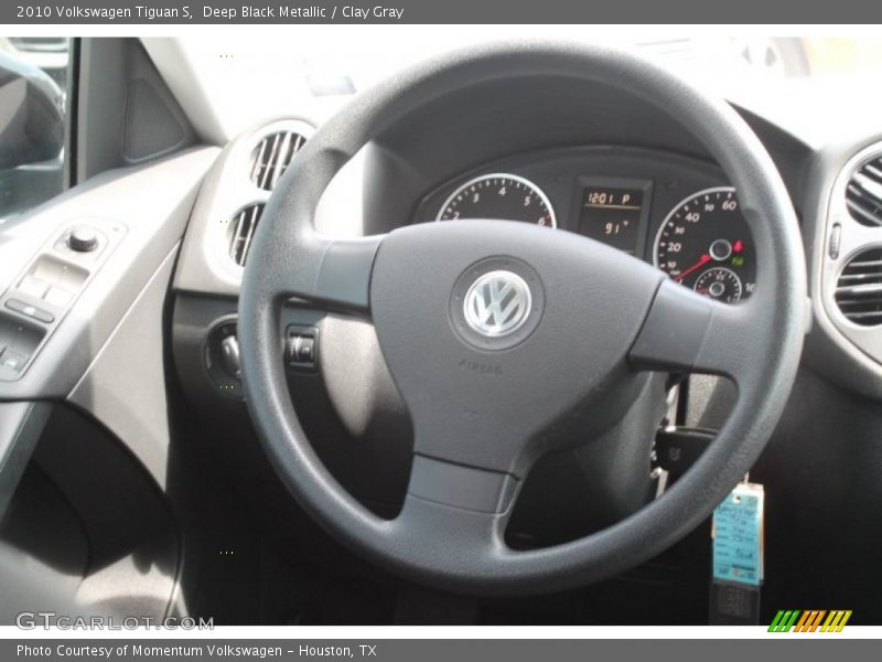 Deep Black Metallic / Clay Gray 2010 Volkswagen Tiguan S