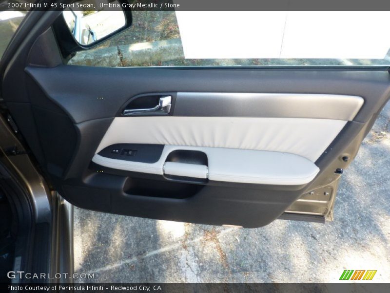Umbria Gray Metallic / Stone 2007 Infiniti M 45 Sport Sedan
