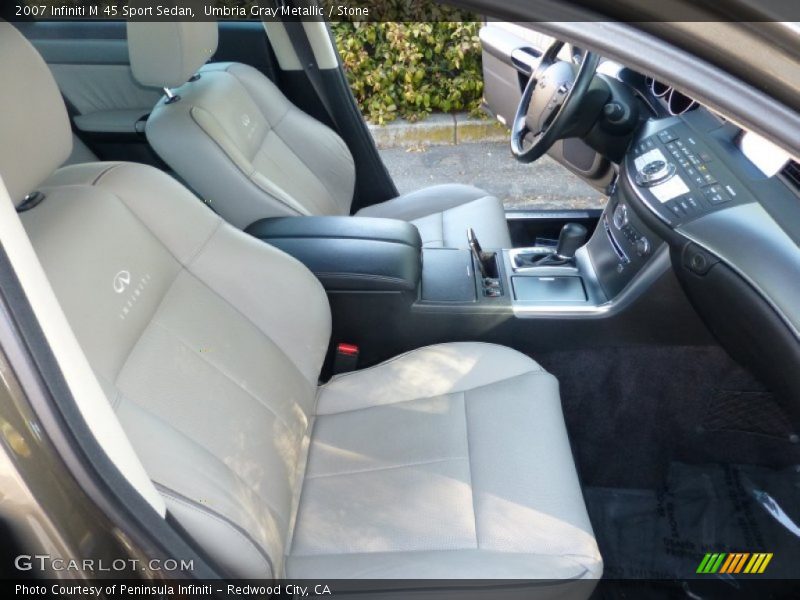 Umbria Gray Metallic / Stone 2007 Infiniti M 45 Sport Sedan