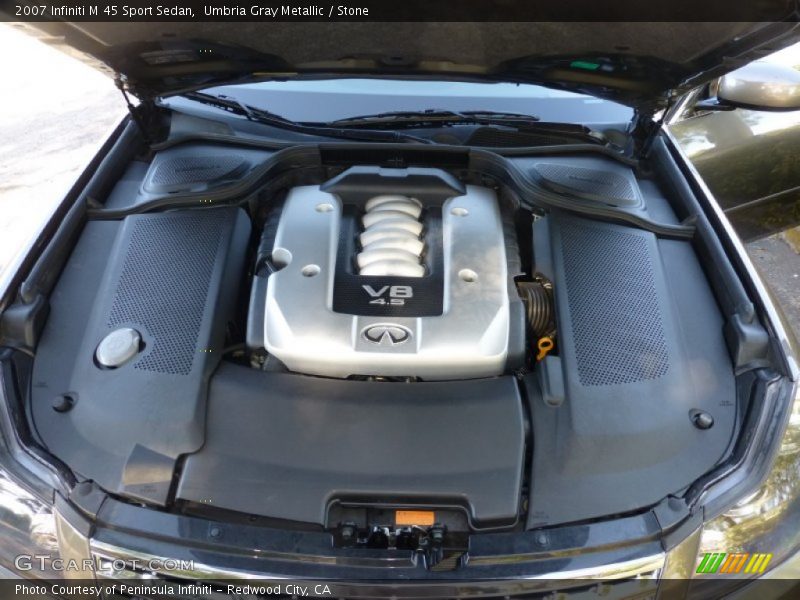 Umbria Gray Metallic / Stone 2007 Infiniti M 45 Sport Sedan