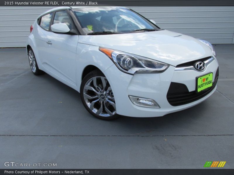 Century White / Black 2015 Hyundai Veloster RE FLEX
