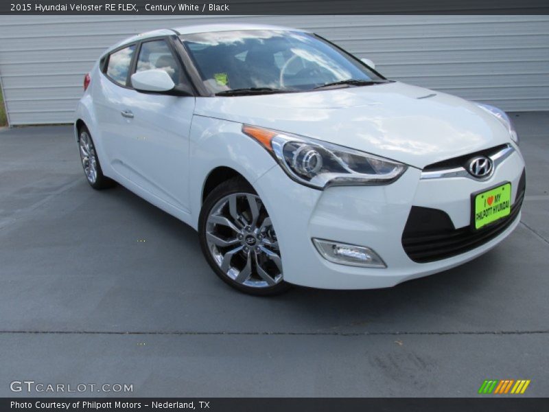 Century White / Black 2015 Hyundai Veloster RE FLEX