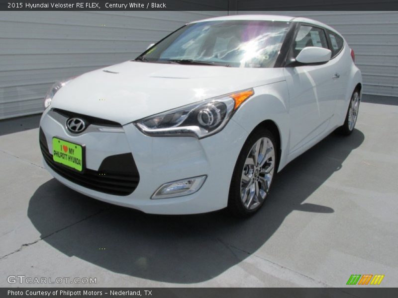 Century White / Black 2015 Hyundai Veloster RE FLEX