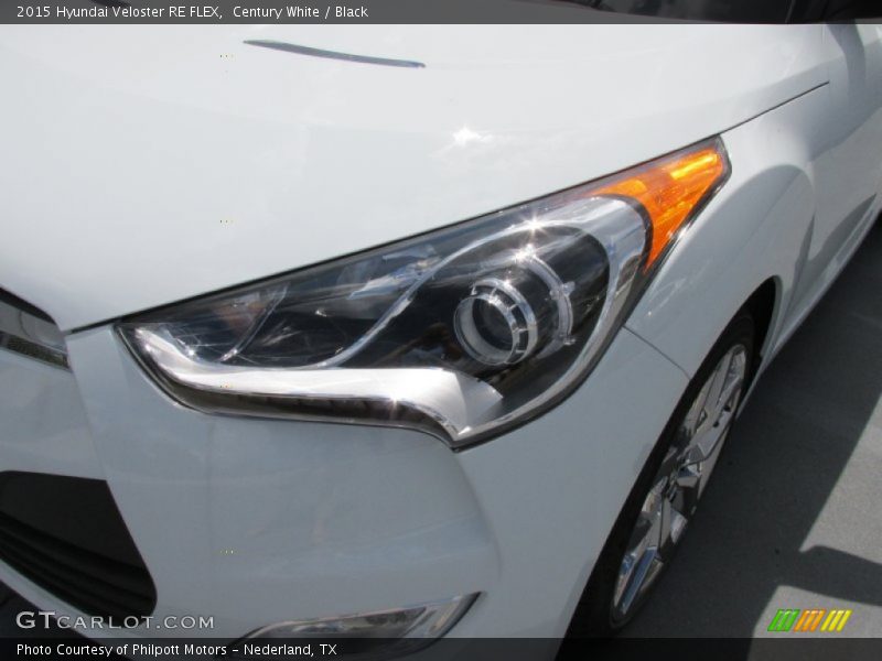 Century White / Black 2015 Hyundai Veloster RE FLEX