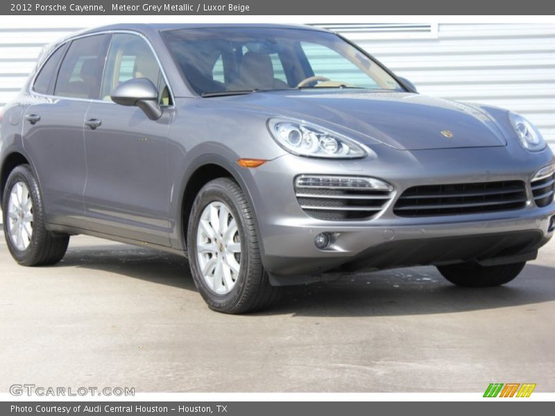 Meteor Grey Metallic / Luxor Beige 2012 Porsche Cayenne