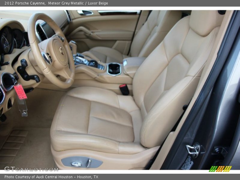 Meteor Grey Metallic / Luxor Beige 2012 Porsche Cayenne