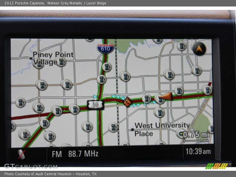 Meteor Grey Metallic / Luxor Beige 2012 Porsche Cayenne