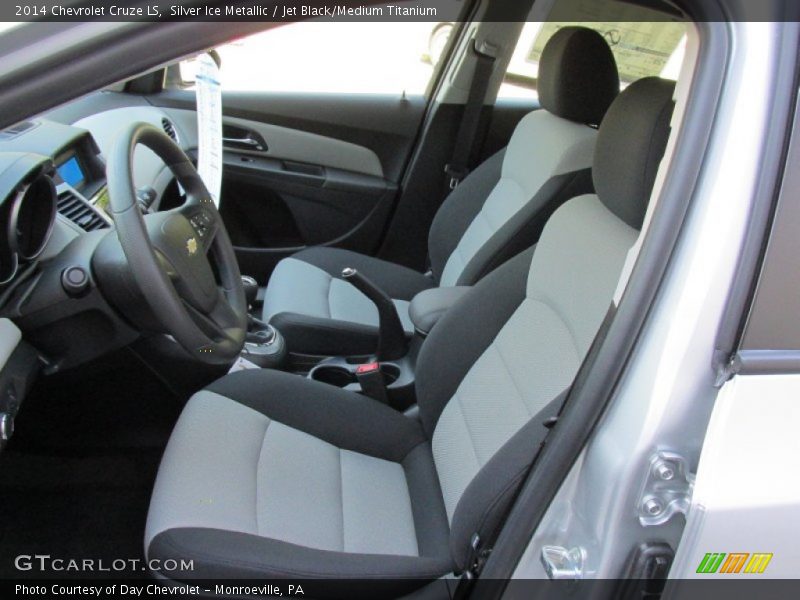 Silver Ice Metallic / Jet Black/Medium Titanium 2014 Chevrolet Cruze LS