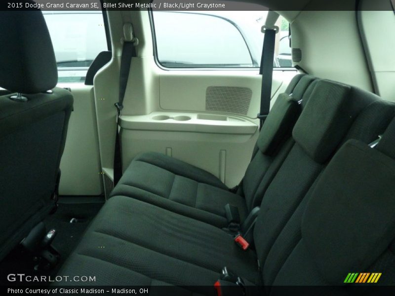 Billet Silver Metallic / Black/Light Graystone 2015 Dodge Grand Caravan SE