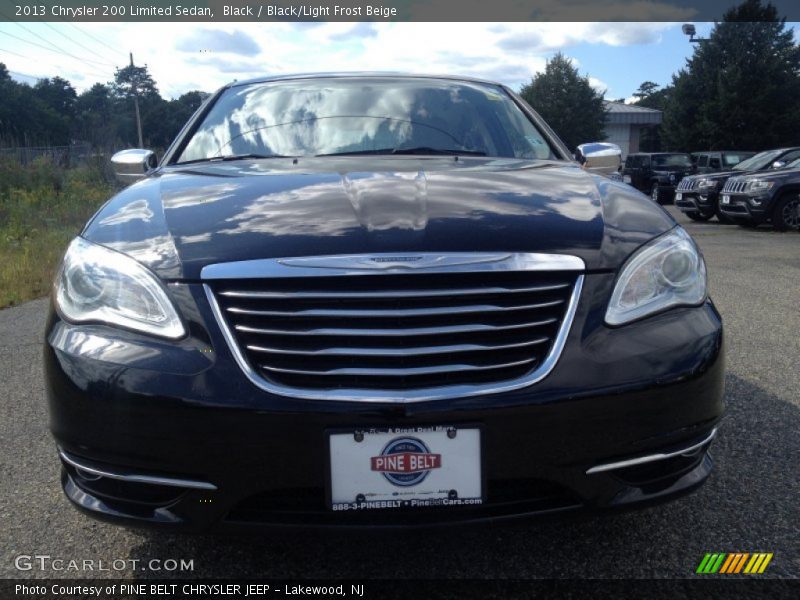 Black / Black/Light Frost Beige 2013 Chrysler 200 Limited Sedan