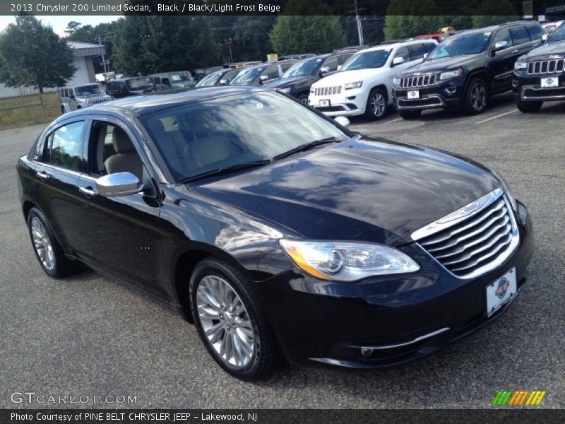 Black / Black/Light Frost Beige 2013 Chrysler 200 Limited Sedan