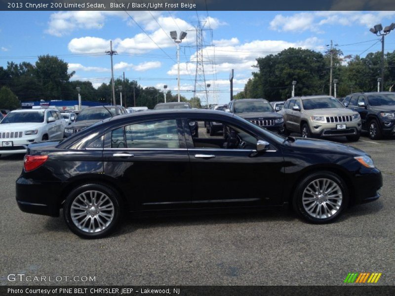 Black / Black/Light Frost Beige 2013 Chrysler 200 Limited Sedan