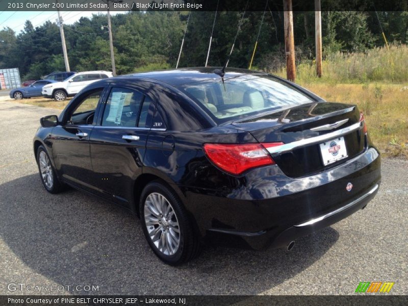 Black / Black/Light Frost Beige 2013 Chrysler 200 Limited Sedan