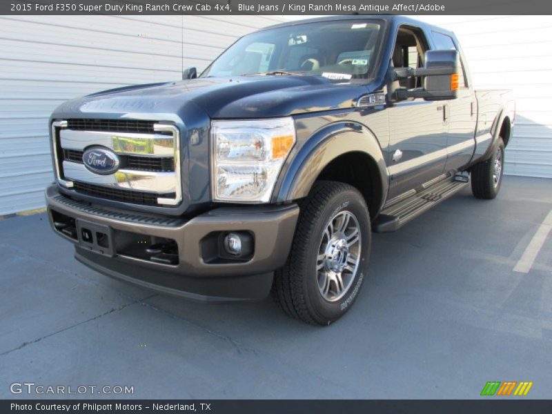 Blue Jeans / King Ranch Mesa Antique Affect/Adobe 2015 Ford F350 Super Duty King Ranch Crew Cab 4x4