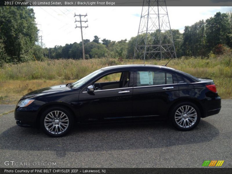 Black / Black/Light Frost Beige 2013 Chrysler 200 Limited Sedan