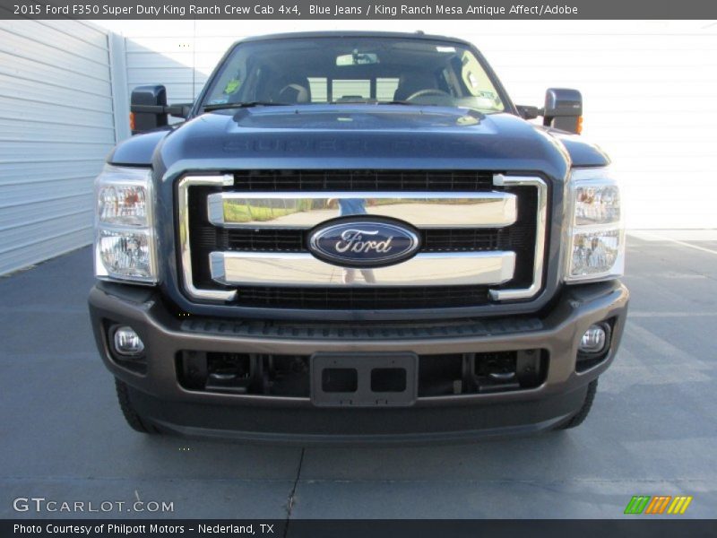 Blue Jeans / King Ranch Mesa Antique Affect/Adobe 2015 Ford F350 Super Duty King Ranch Crew Cab 4x4