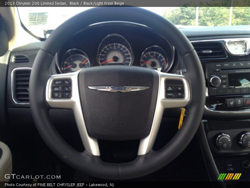 Black / Black/Light Frost Beige 2013 Chrysler 200 Limited Sedan