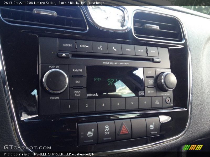 Black / Black/Light Frost Beige 2013 Chrysler 200 Limited Sedan