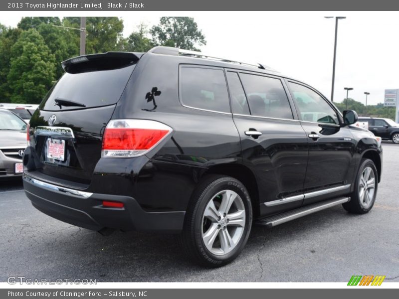 Black / Black 2013 Toyota Highlander Limited