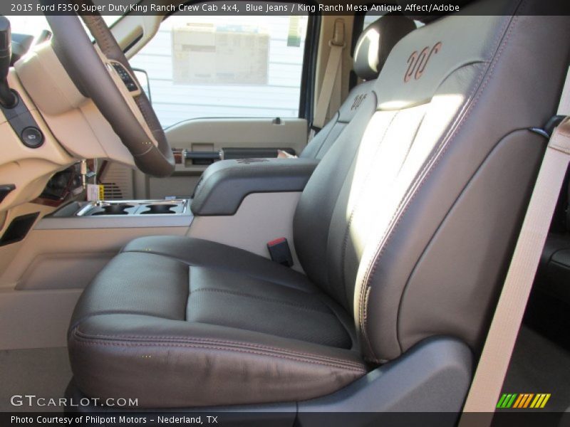 Front Seat of 2015 F350 Super Duty King Ranch Crew Cab 4x4