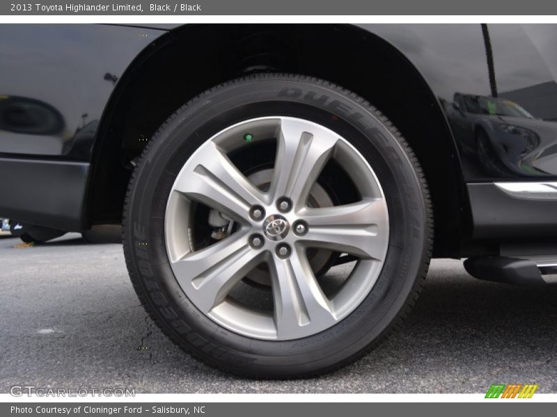 Black / Black 2013 Toyota Highlander Limited