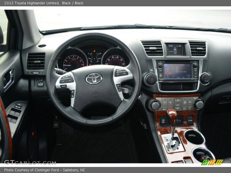 Black / Black 2013 Toyota Highlander Limited