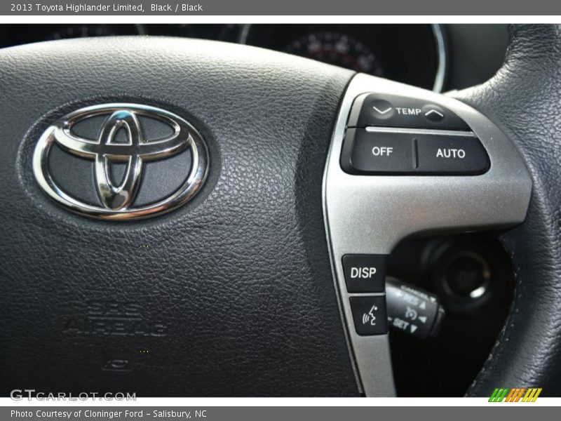 Black / Black 2013 Toyota Highlander Limited