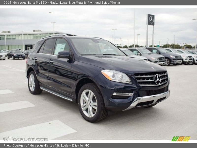 Lunar Blue Metallic / Almond Beige/Mocha 2015 Mercedes-Benz ML 350 4Matic