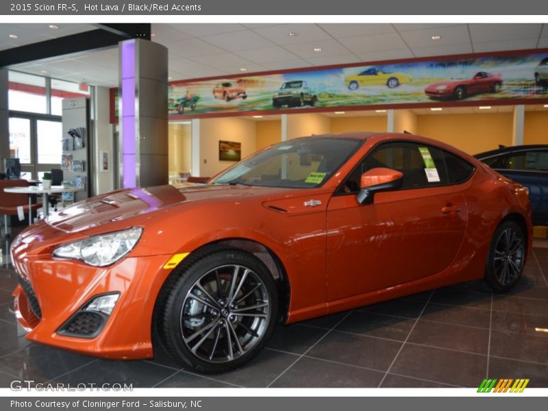 Hot Lava / Black/Red Accents 2015 Scion FR-S