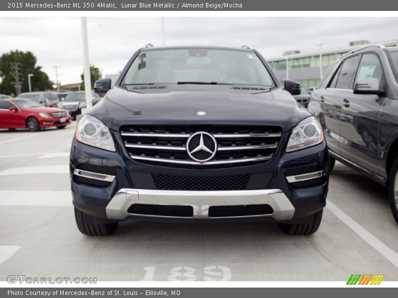 Lunar Blue Metallic / Almond Beige/Mocha 2015 Mercedes-Benz ML 350 4Matic