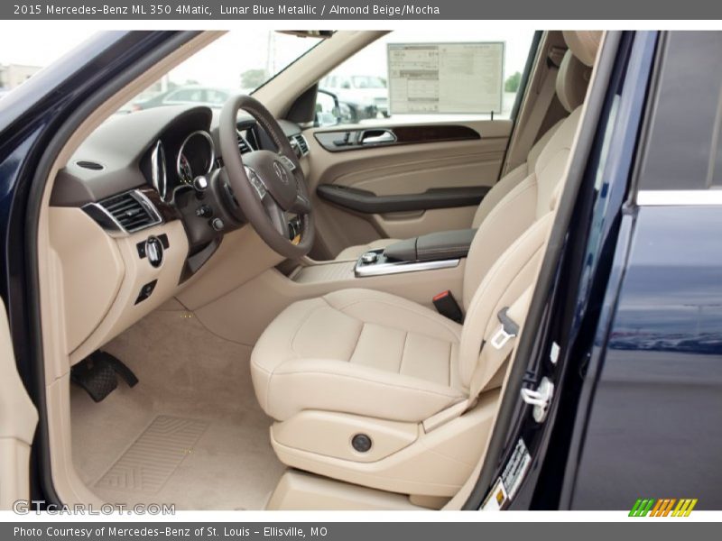 Lunar Blue Metallic / Almond Beige/Mocha 2015 Mercedes-Benz ML 350 4Matic