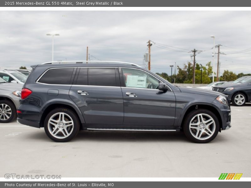 Steel Grey Metallic / Black 2015 Mercedes-Benz GL 550 4Matic