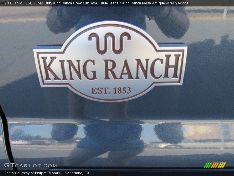 Blue Jeans / King Ranch Mesa Antique Affect/Adobe 2015 Ford F350 Super Duty King Ranch Crew Cab 4x4